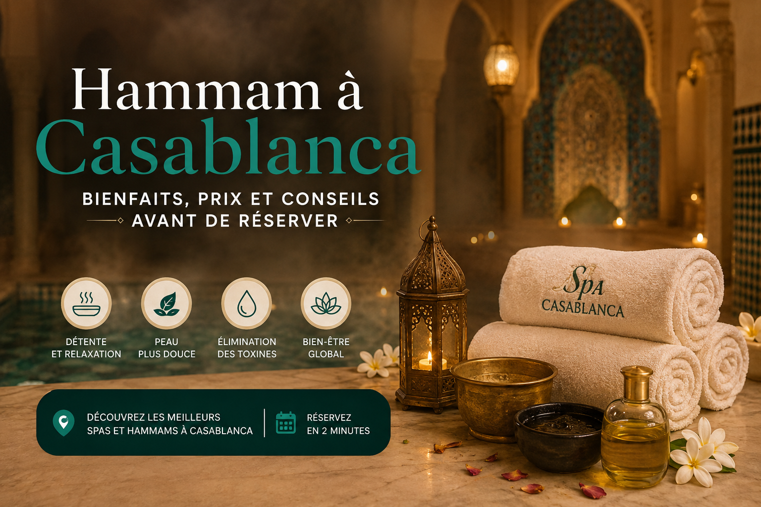 Hammam à Casablanca : bienfaits, prix et conseils avant de réserver